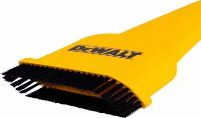 Furçë ergonomike për papastërti të fortë Dewalt DXVA00-4300E, për zorrë thithjeje 32/48/64 mm, e verdhë