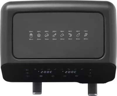 Fritezë ajri Zelmer ZAF 9000, 5.5 l + 3.5 l, 2700 W, e zezë