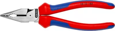 Pincë me majë të hollë Knipex, 22mm, dorezë kuqe/kaltër