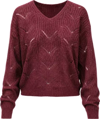 Xhemper për femra Jacqueline de Yong JDYBADUT 15302387, bordeaux [Madhësia: XS]