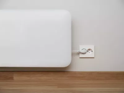 Radiator panel konvektor smart WiFi MILL Invisible PA1300WIFI4 1300W, çelik, i bardhë