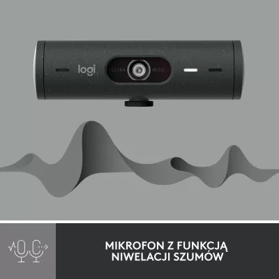 Webkamerë Logitech Brio 500 (960-001422) Full HD 1080p USB-C, Graphite