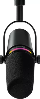 Mikrofon Shure MV7+-K-BNDL, XLR/USB-C, i zi + mbajtëse tavoline GATOR