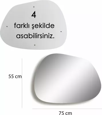 Pasqyrë moderne, ngjyrë ari, Hanah Home, Gusto