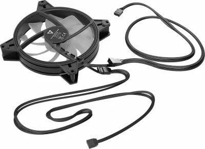 Ventilator për kasë Modecom Volcano Apex 140 ARGB Standard 140mm PWM 4-pin, zi/bardhë, paketë 1 copë