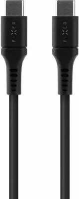 Kabllo USB-C Fixed FIXDLS-CC2-BK, USB-C në USB-C, 2 m, 60W PD, e zezë, me organizues dhe rrip Velcro