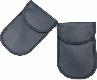 Mbështjellës kundër vjedhjes për çelësa makine Hurtel, Faraday Box, 14x10cm, i zi