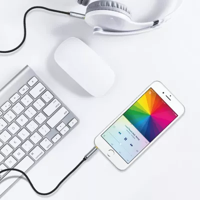Kabllo audio Choetech AUX002, mini jack 3.5mm (mashkull-mashkull), 1.2m, e zezë