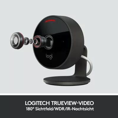 Kamerë sigurie Logitech Circle View, IP, Wireless, Brendshme & jashtme, Bullet, Grafit