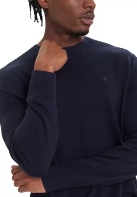 Xhemper për meshkuj Calvin Klein LS Merino Crew LV04LB305G, i kaltër i errët [Madhësia: S]