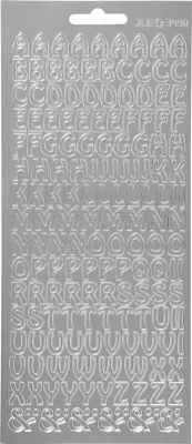 Stikera Focus 170225 Shkronja argjendi Design 2 100x230 mm, argjend, 1 fletë