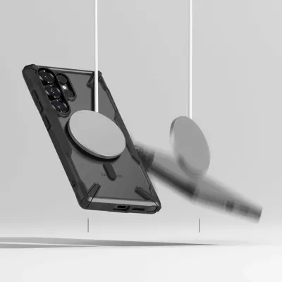 Mbështjellës Ringke Fusion X MagSafe për Samsung Galaxy S25 Ultra, i zi