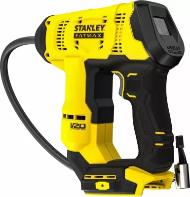 Kompresor ajri me bateri Stanley FATMAX SFMCE521B 18 V, max 10.3 bar, me ekran digjital, pa bateri/karikues, verdhë/zezë