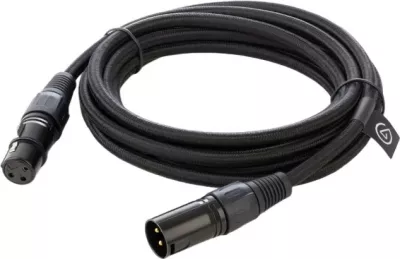 Kabllo audio XLR Elgato 10CAL9901, 3m, najlon, gold plated, e zezë