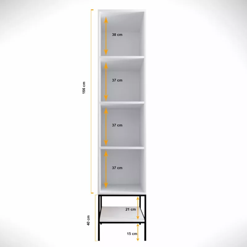Dollap Hanah Home, Martin 1, bardhë, zi, ar