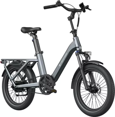 Bicikletë elektrike urbane cargo A DECE OASIS (ADO) Air ONE Pro, 250W, 370Wh, rrota 20×2.4", gri