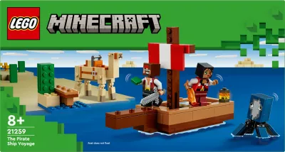 Set LEGO Minecraft 21259 Pirate Ship Voyage