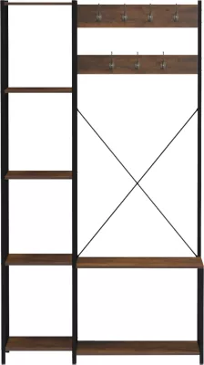 Mobilje hyrëse, gardërobë e hapur ARANJA FH18083 metal-melaminë 100x46x180Hcm