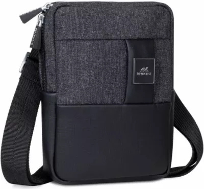 Çantë crossbody për tablet RIVACASE 8810, deri 8", e zezë melange