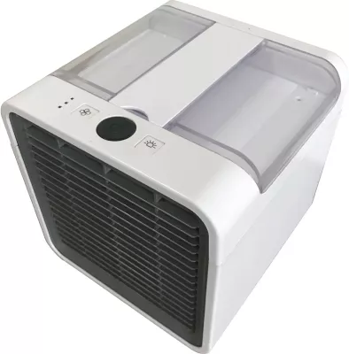 Freskues ajri mini portativ, Elit AC-24, 3-në-1, depozitë 400 ml, 3 shpejtësi, 5W USB, i bardhë