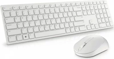 Tastierë me maus Dell KM5221W, wireless, e bardhë