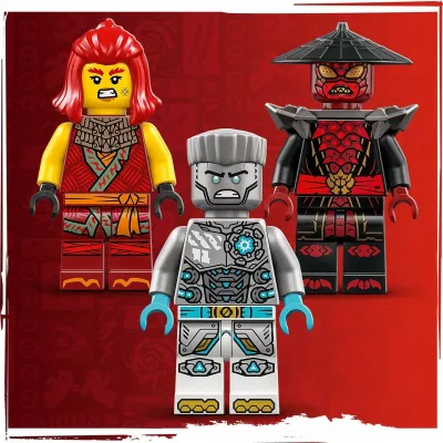 Set LEGO NINJAGO Mech në armaturë beteje të Zane 71827, 92 copë