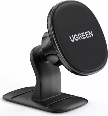 Mbajtëse telefoni magnetike për veturë UGREEN 80785, 360° rrotullim, ngjitës 3M, e zezë