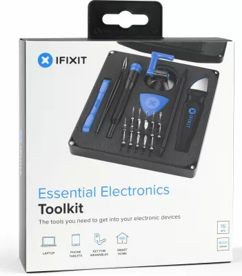 Kit veglash riparimi iFixit EU145348, 25 pjesë, zi/kaltër