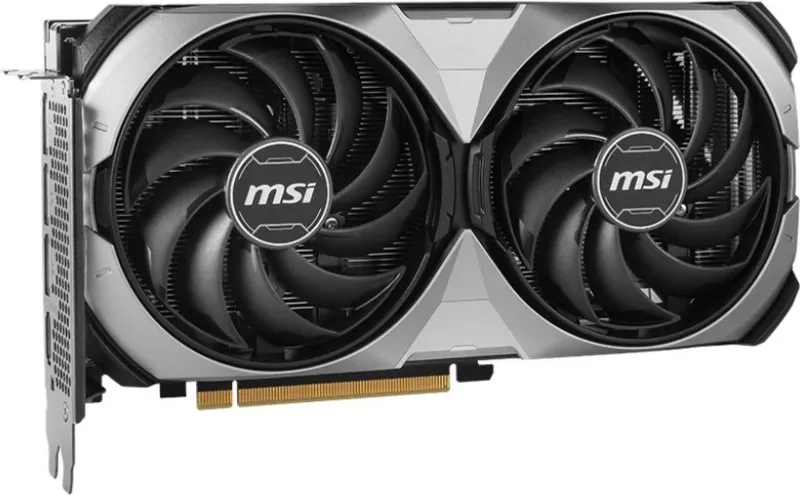 Kartelë grafike MSI VENTUS GeForce RTX 4070 2X E1 12G OC, 12 GB, PCI Express 4.0, e zezë, argjend