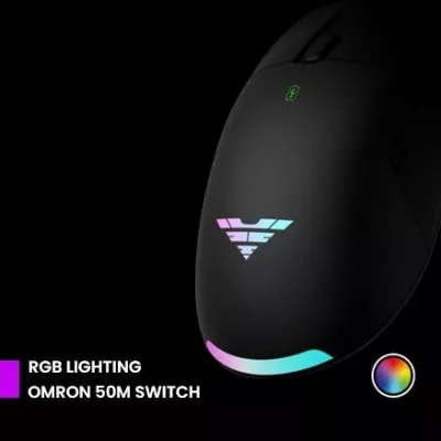 Maus gaming PREYON Owl Wireless POW35B, 16000 DPI, 2.4GHz/USB, RGB, i zi