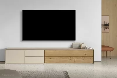 Mbajtëse muri TV Neomounts WL35-550BL18, çelik, 43-86 inç, e zezë