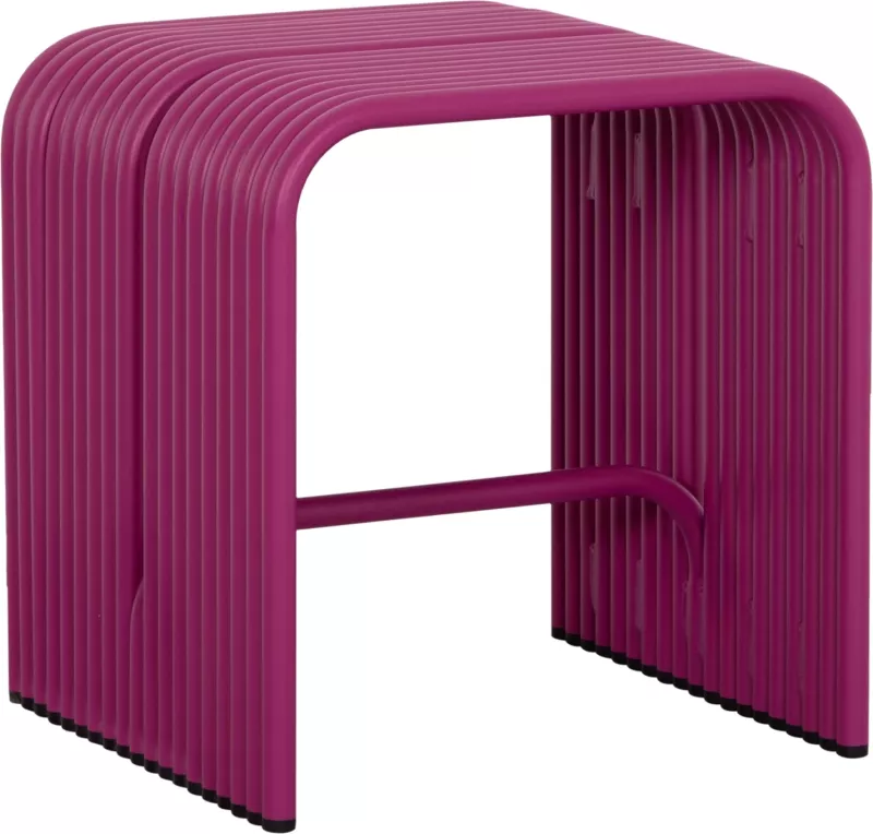 Stool i ulët INTREPID, alumin, ngjyrë vjollcë, 40x38x42.5cm