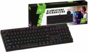 Tastierë mekanike gaming ART AK-51, me ndriçim, USB, e zezë