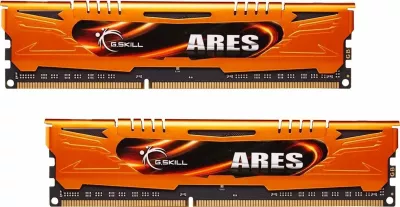 RAM Memorje G.Skill Ares F3-1600C10D-16GAO 16GB DDR3 1600MHz CL10, e kuqe, set 2 copë