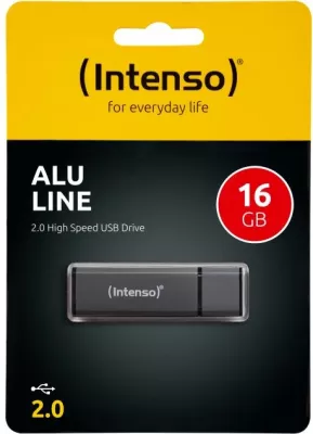 USB memorje INTENSO Alu Line 16GB USB 2.0, alumin, Anthracite