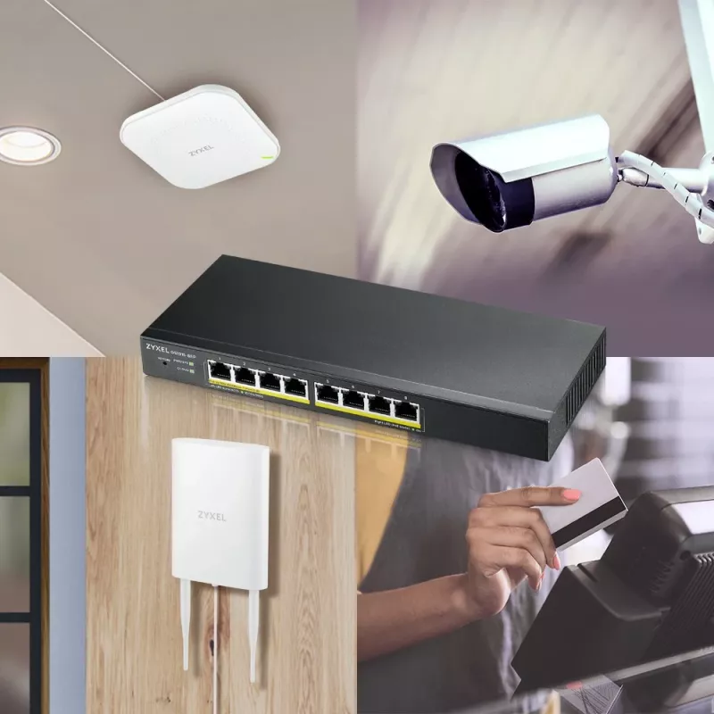 Switch Zyxel GS1915-8EP, i menaxhuar, L2, Gigabit Ethernet, PoE