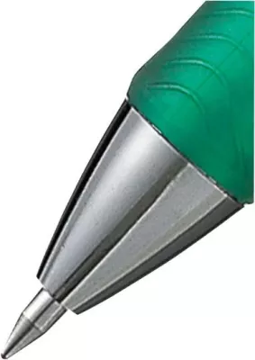 stilolaps me xhel, Pentel EnerGel BL77-DO BL77DO, shkrim i butë, tharje e shpejtë, mekanizëm me shtypje, kapëse metalike, dorezë gome, jeshile