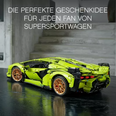 Set ndërtimi LEGO Technic Lamborghini Sián FKP 37, 8 vjeç e lart, Plastik, 457 pjesë, shumëngjyrësh