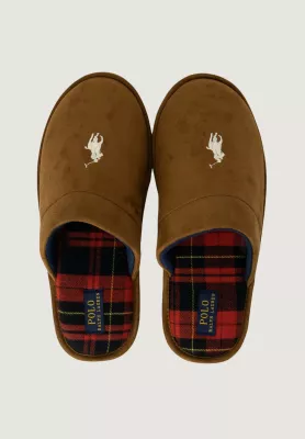Papuçe për meshkuj Ralph Lauren Klarence RF103841, bezhë të errëta [Madhësia: 40]