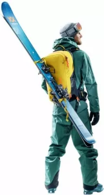 Çantë shpine Deuter për meshkuj dhe femra, turmeric/black