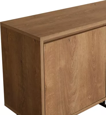 Set mobiljesh për dhomë dite Skye Decor, Laxus Takım 19, ngjyrë arre dhe e zezë
