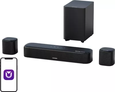Soundbar Ultimea Aura A50 Pro 5.1 Dolby Atmos me subwoofer me kabllo, e zezë