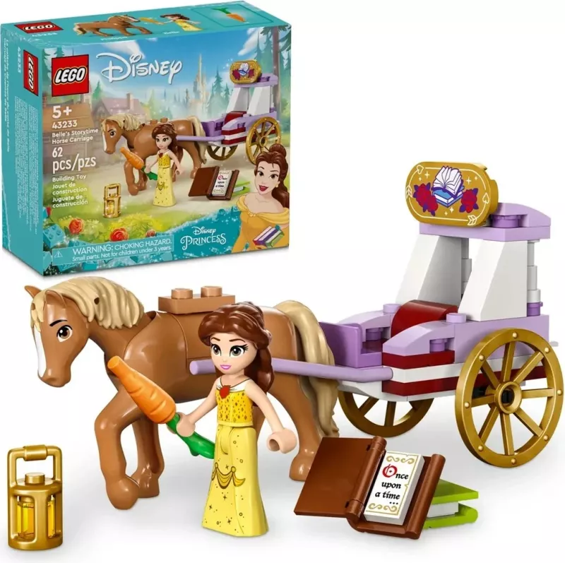 Set LEGO Disney 43233, Karroca e Belle's Storytime