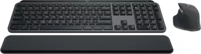 Tastierë dhe Maus wireless Logitech MX Keys S Bluetooth Combo, me palm rest, Graphite