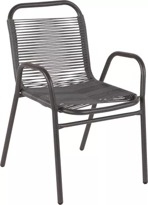 Karrige për jashtë AVRIL FH5968.01 metal dhe ratan sintetik ngjyrë gri 54.5x56x78H