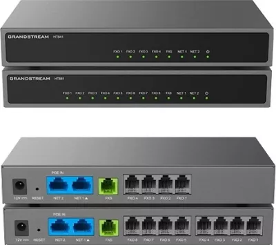Gateway VoIP Grandstream HT841, 2 porta LAN, 4 porta RJ-11
