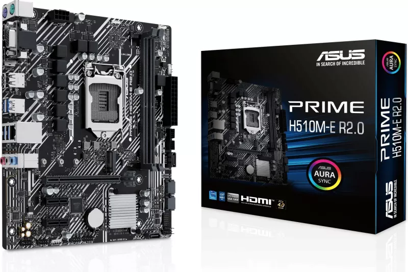 Pllakë amë ASUS PRIME H510M-E R2.0, Intel, LGA 1200, DDR4-SDRAM, 64 GB