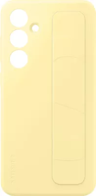 Mbështjellës Samsung Standing Grip Case EF-GS721CYEGWW për Galaxy S24 FE, silikon, e verdhë