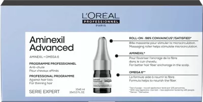 L'Oréal Professionnel Aminexil Advanced Anti-Hair Loss Treatment, 10 x 6 ml