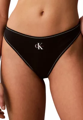 Të poshtme bikine tanga Calvin Klein Jeans LV00Q61226 për femra, të zeza